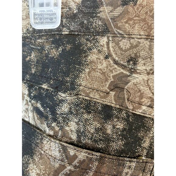 Lola & Sophie Brown and Black Rustic Paisley Motif Printed Pants Size 8 - Picture 6 of 6